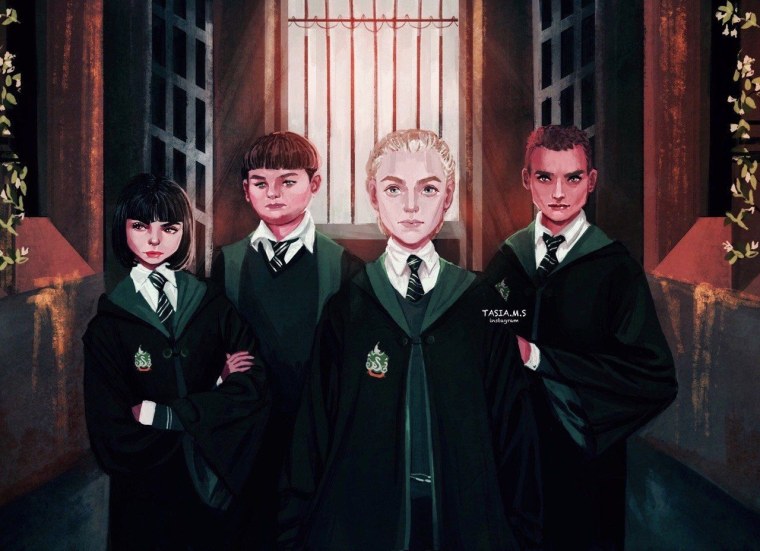 Драко Малфой курит арт