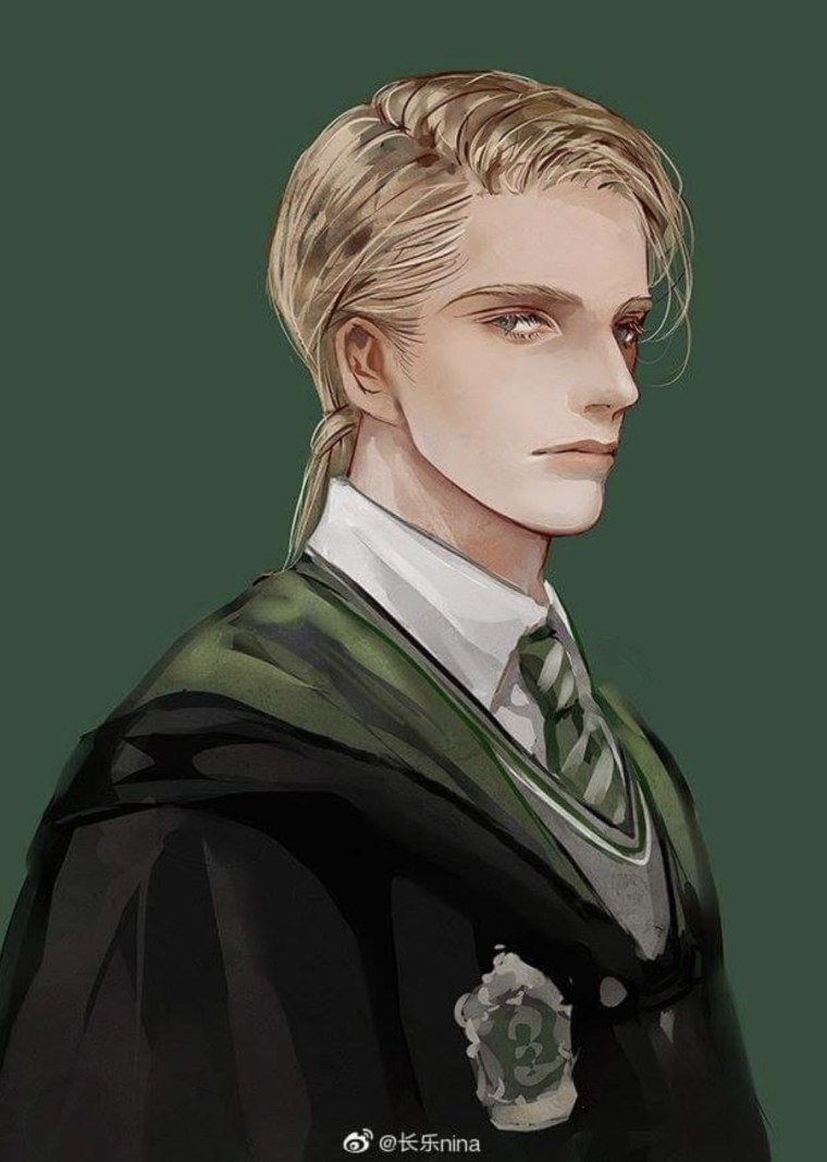 Гарри Поттер арт аниме и Драко Малфой