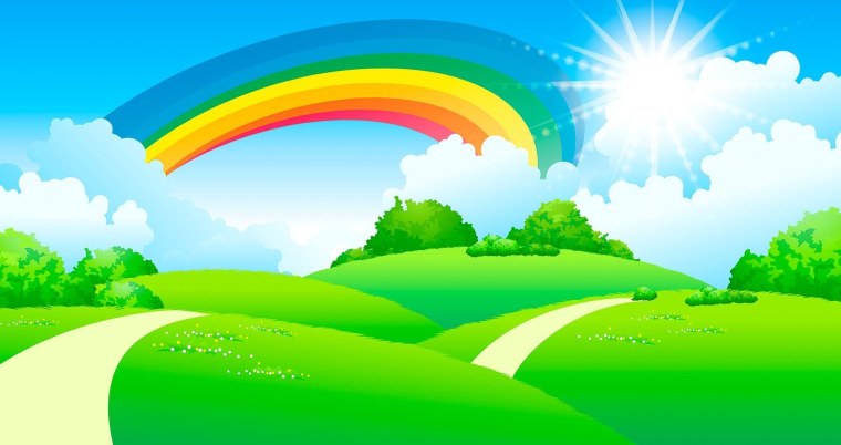 Радуга фон