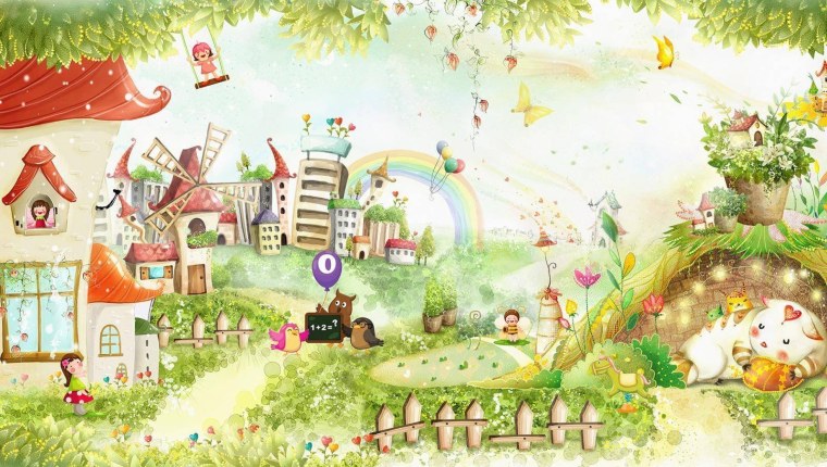 Хаяо Миядзаки ландшафт деревья