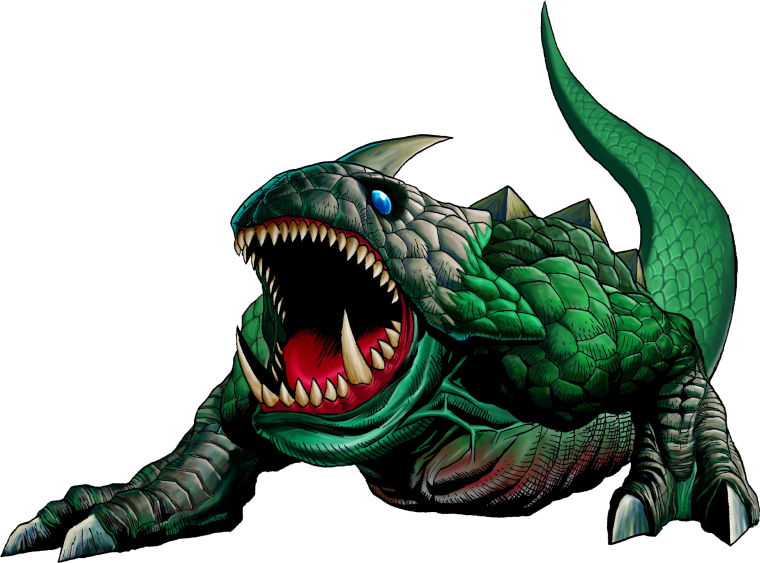 Водный монстр без фона