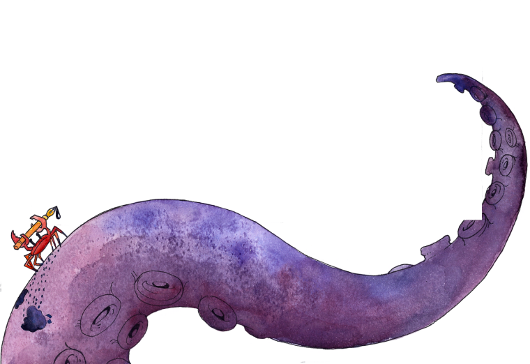 Щупальца чудовища для фотошопа