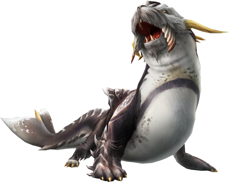 Чудовище на прозрачном фоне