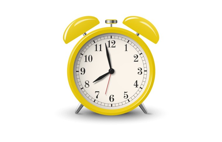 Желтый будильник