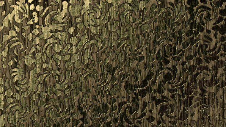 Обои болотного цвета с золотом