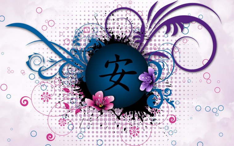 Обои с иероглифами