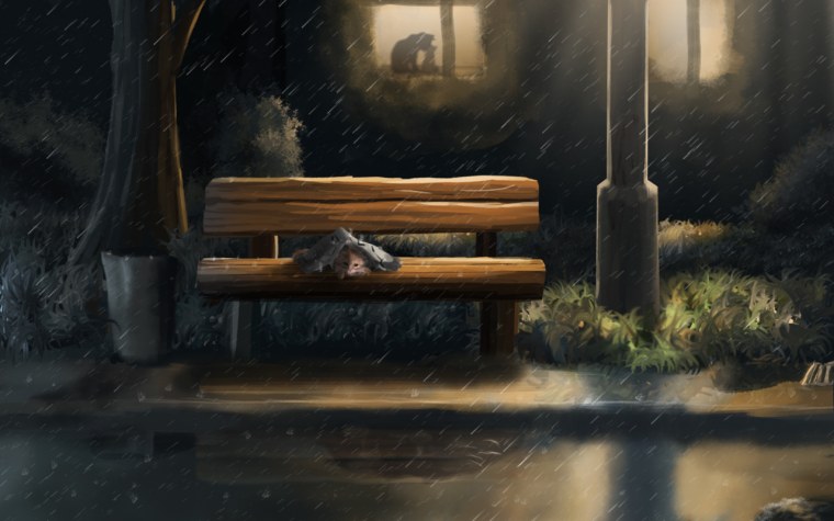 Артем Артяков скамейка кот