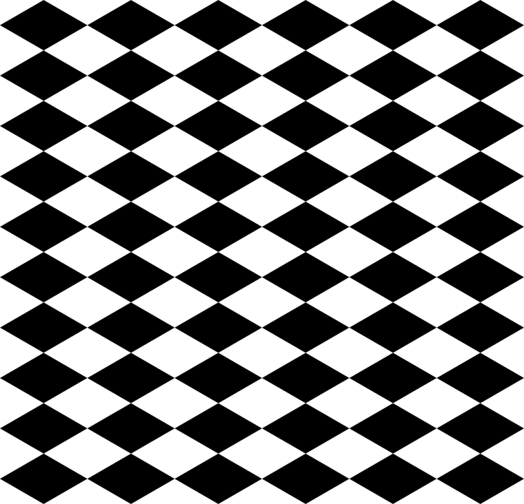Черно белые ромбы