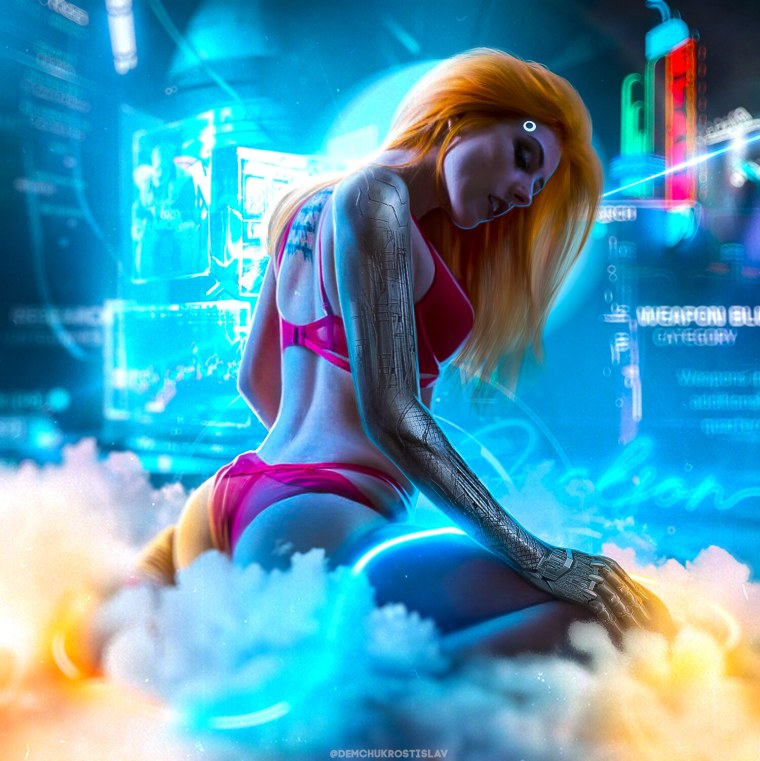 Девушка в темных очках арт