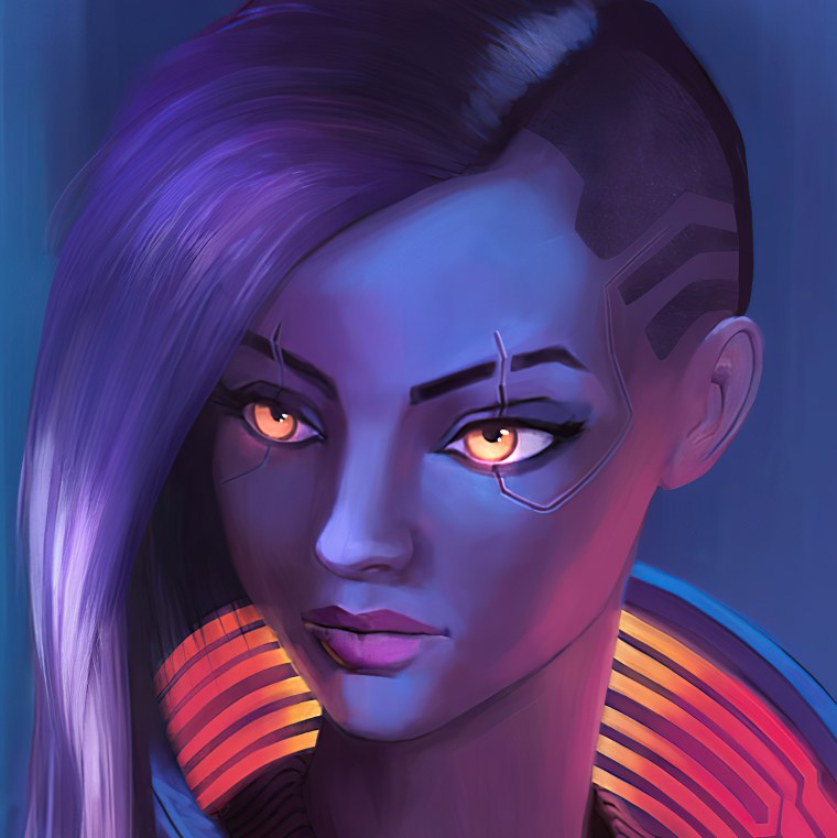 Киберпанк 2077 арт