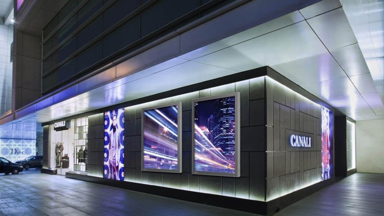 Световая панель на фасаде