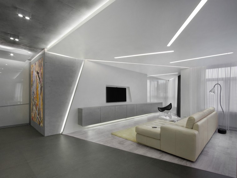 Линейные светильники светодиодные в интерьере