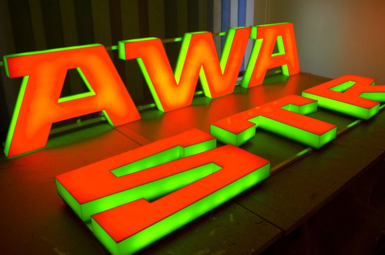 Объемные световые буквы