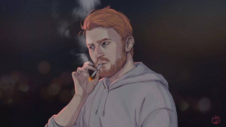 Поперечный в костюме