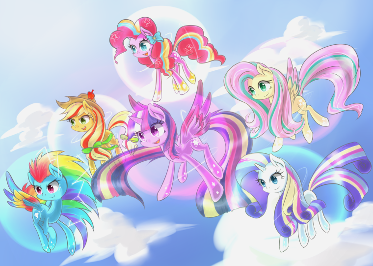 My little Pony Рейнбоу повер Mane 6