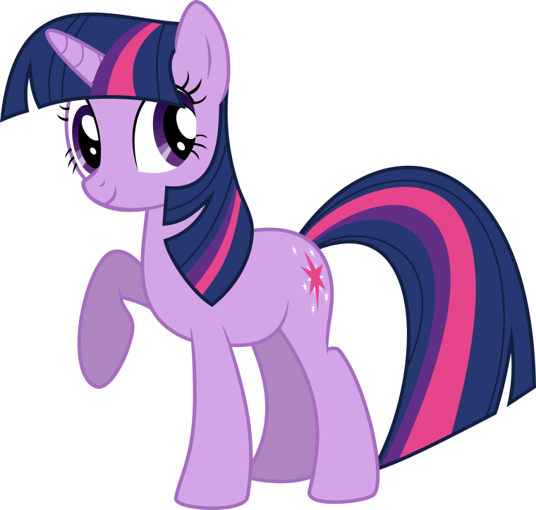 Твайлайт Спаркл на белом фоне