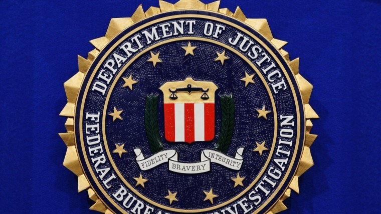 FBI на черном фоне