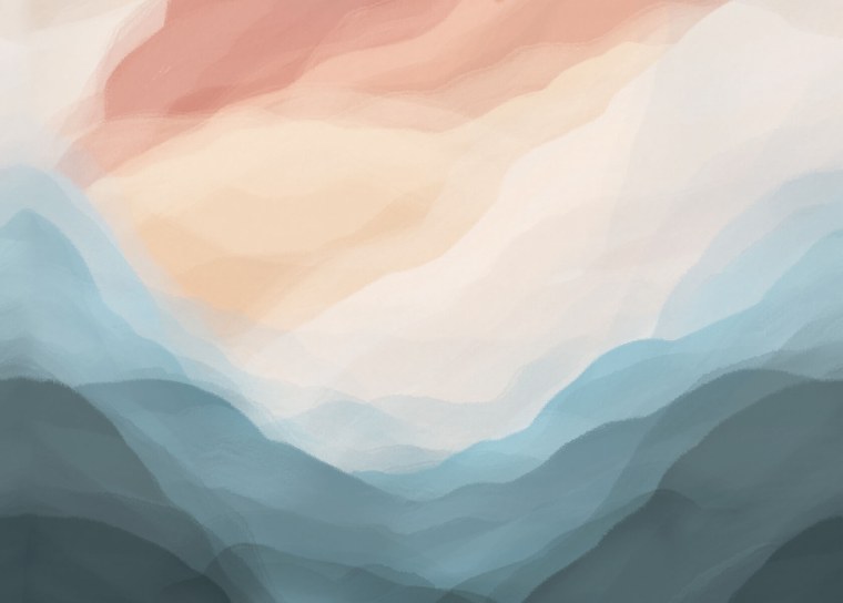 Горы абстракция на стену