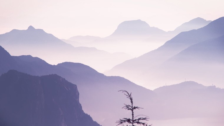 Размытые горы