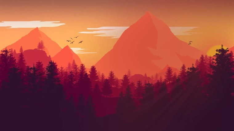 Лес из Firewatch