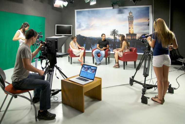 Телестудия съемка