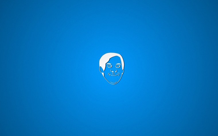 Голубые обои Минимализм