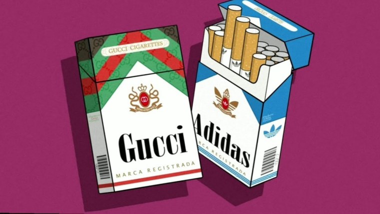 Пачка сигарет арт