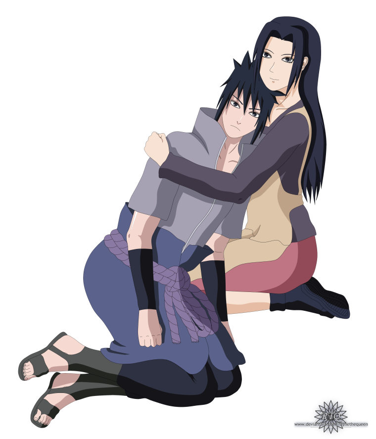 Микото Учиха и Саске