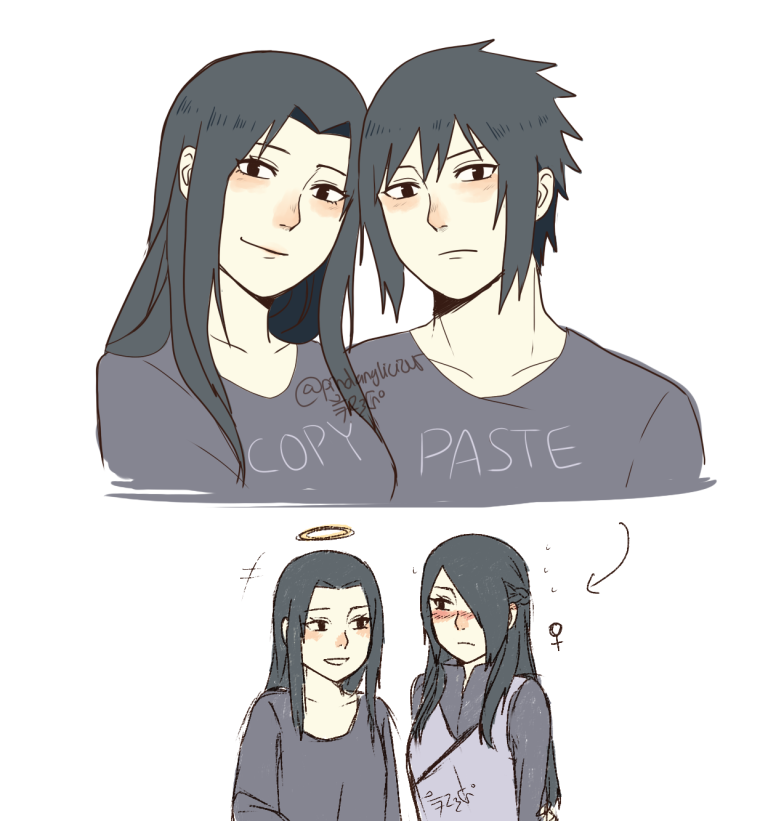 Итачи Учиха и Наруто Узумаки арт