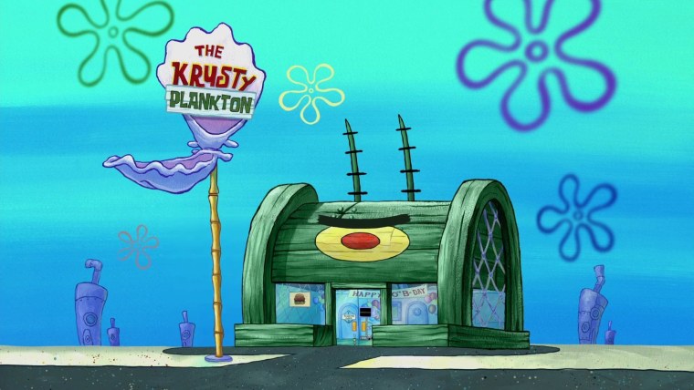 Губка Боб питомец планктона