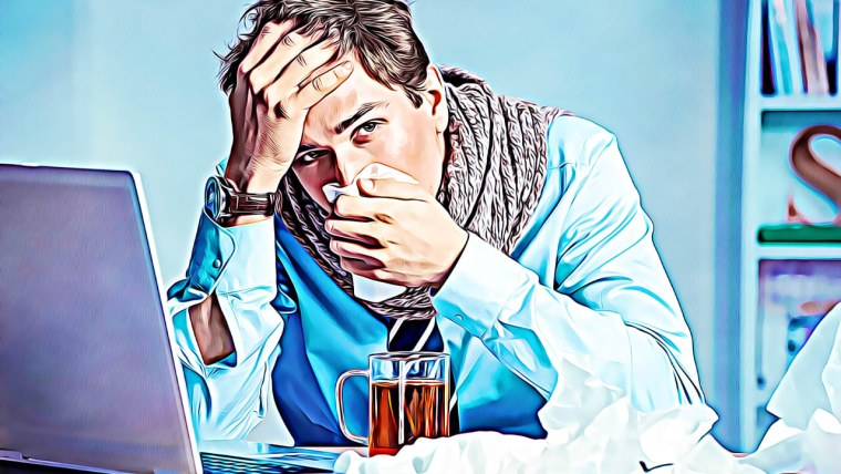 Больной гриппом