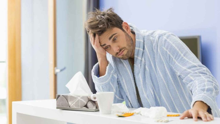 Девушка насморк