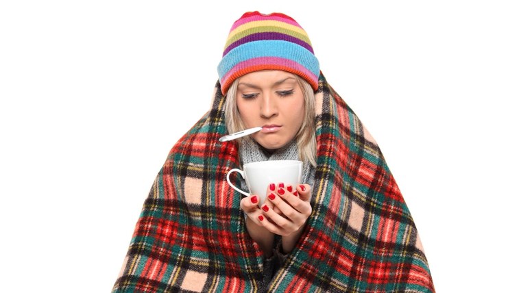 Человек болеет гриппом