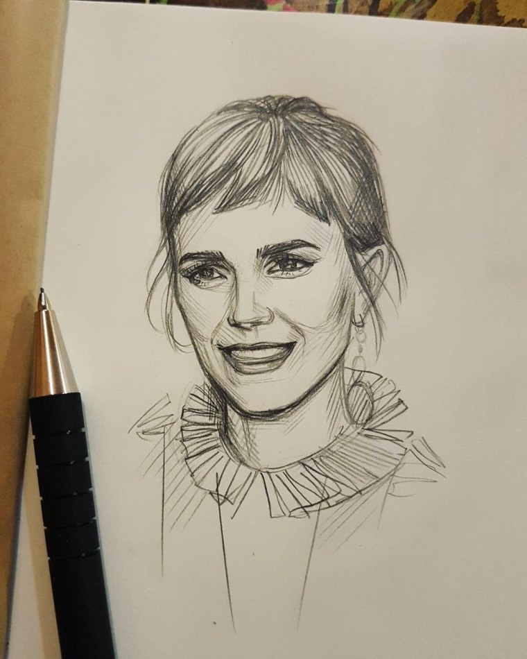 Простой рисунок Эмма