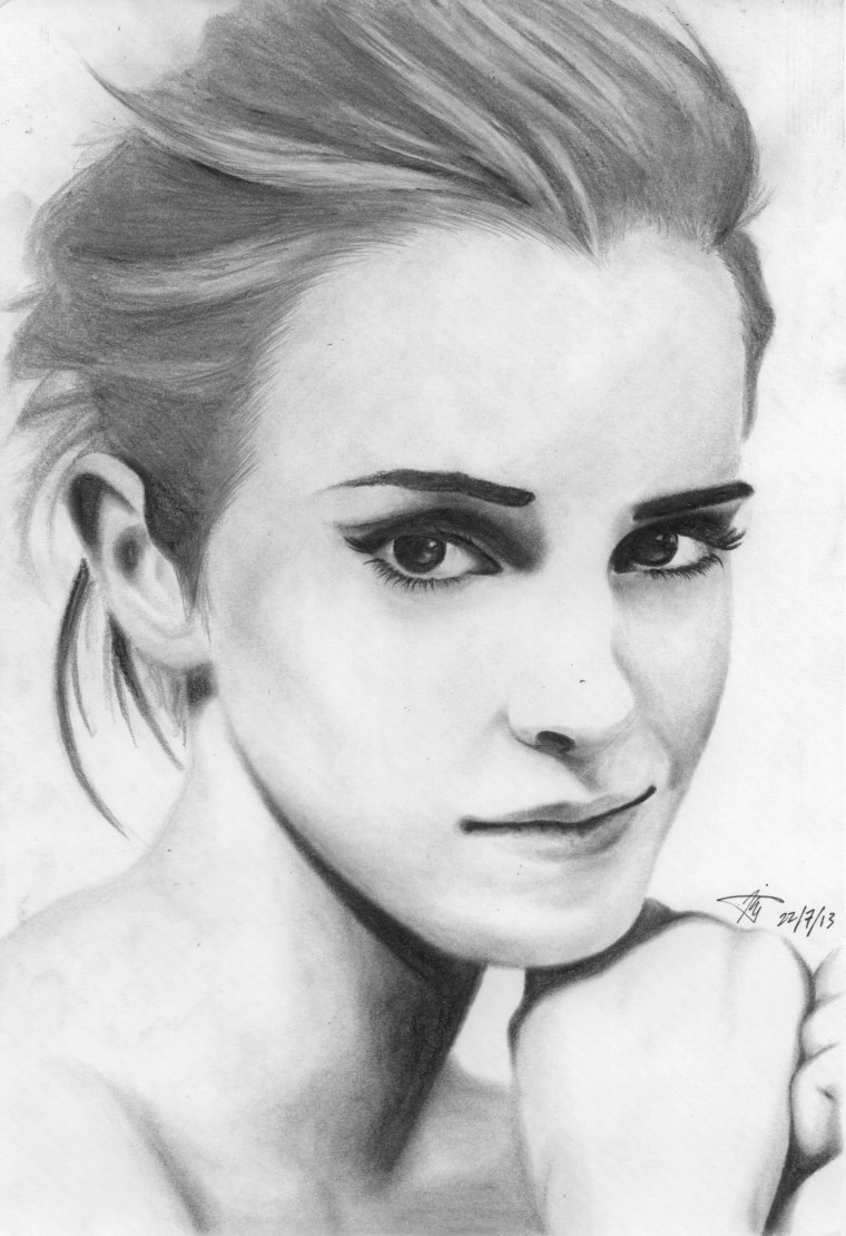 Эмма Уотсон я тебя нарисовал