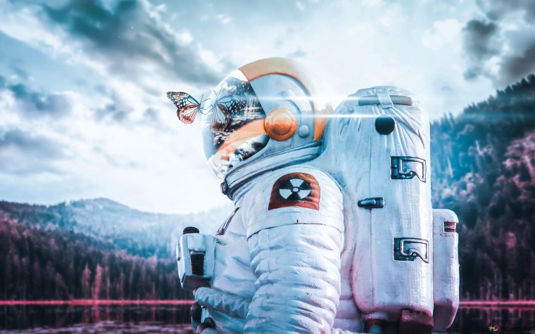 Обои на рабочий стол космонавт