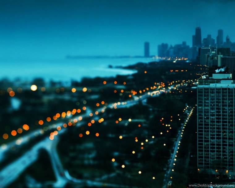 Огни вечернего города