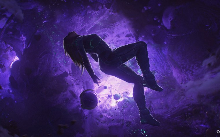 Девушка космос арт