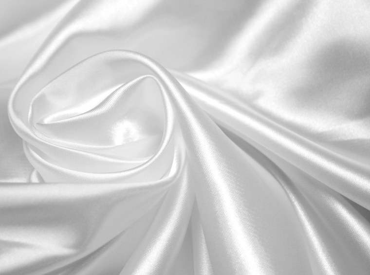 Атлас белый ткань