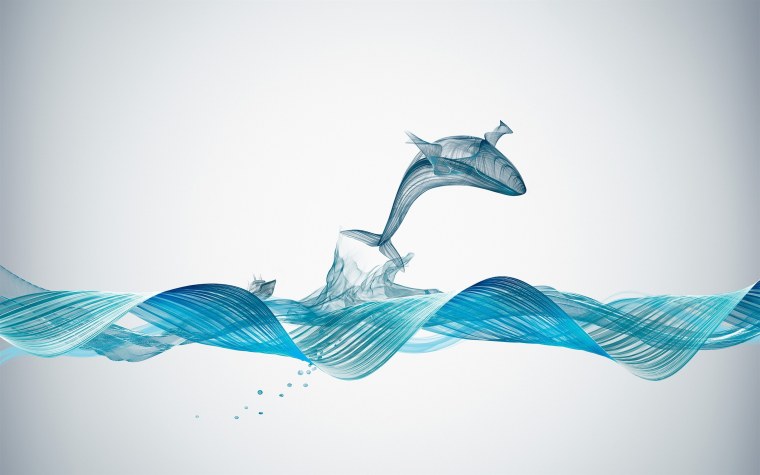 Стилизованное море