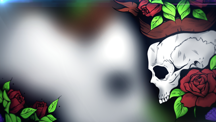 Красивый фон с черепами