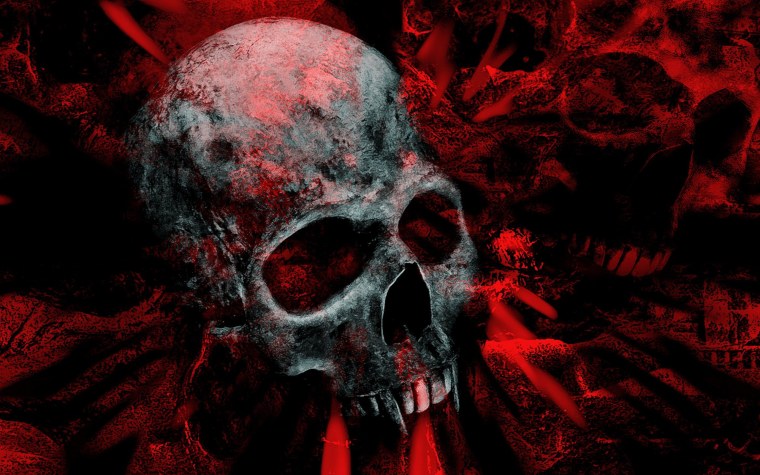Страшные кровавые черепа