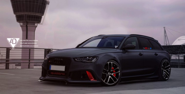 Audi rs6 чёрный 4к