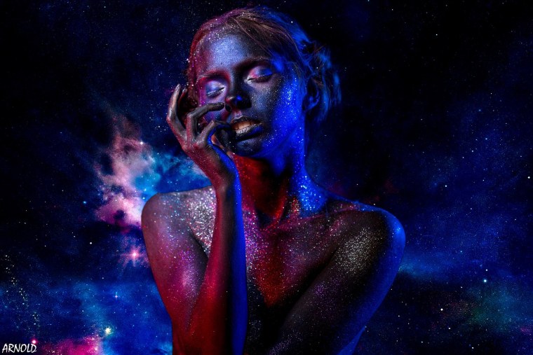 Фотосессия в космическом стиле