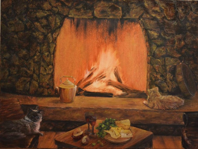 Костер раскраска