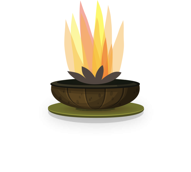 Нарисованный очаг