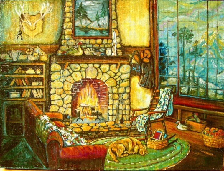 Каморка с очагом