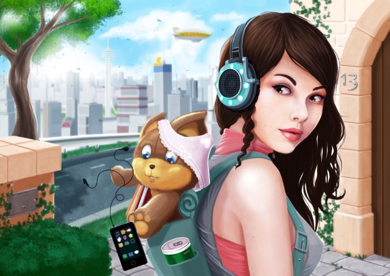 Мультяшные фото девушек