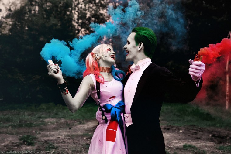 Харли Квин и Джокер поцелуй