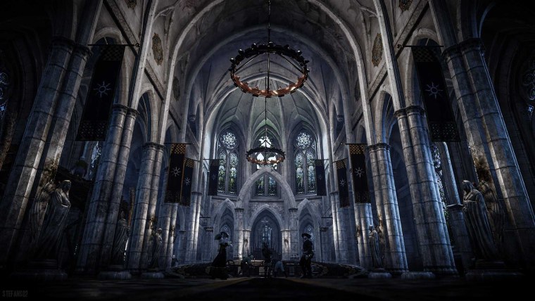 Готический собор зальный